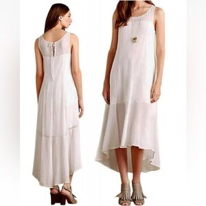 Anthropologie Cloud Breezy Asymmetrical Sleeveless Gauze Dress EUC M